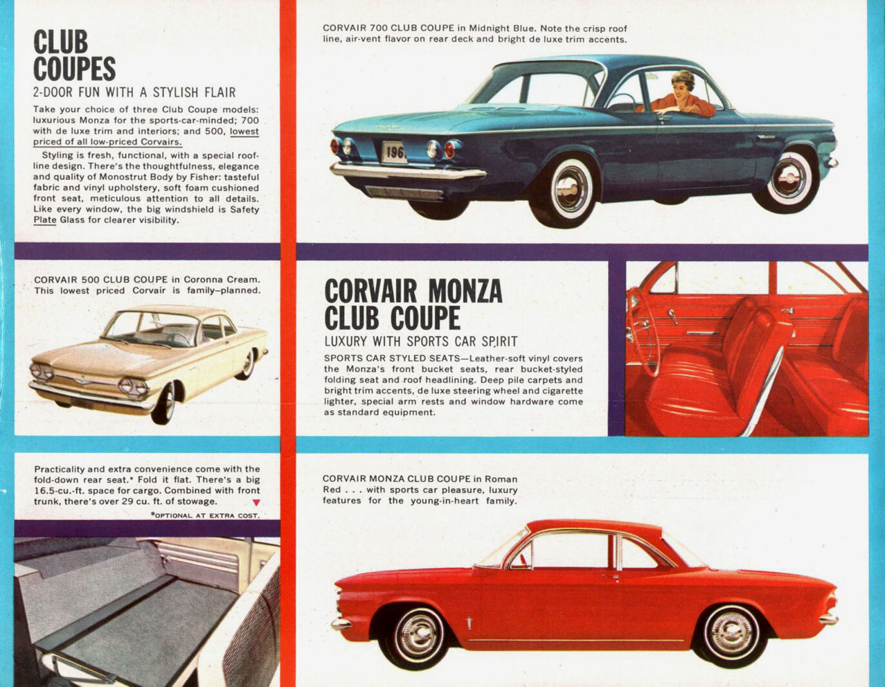 1961 Chevrolet Corvair Brochure Page 4